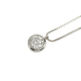 Pt900 プラチナ Pt850 プラチナ ダイヤ1.532ct ソリティア プチペンダントネックレス レディース 【中古】